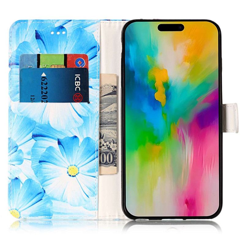 Kožna Futrola iPhone 16 Plus Orhideje
