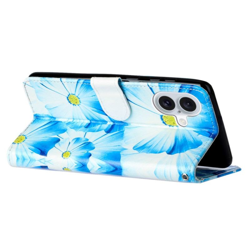 Kožna Futrola iPhone 16 Plus Orhideje