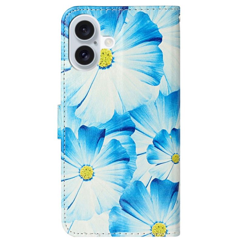 Kožna Futrola iPhone 16 Plus Orhideje