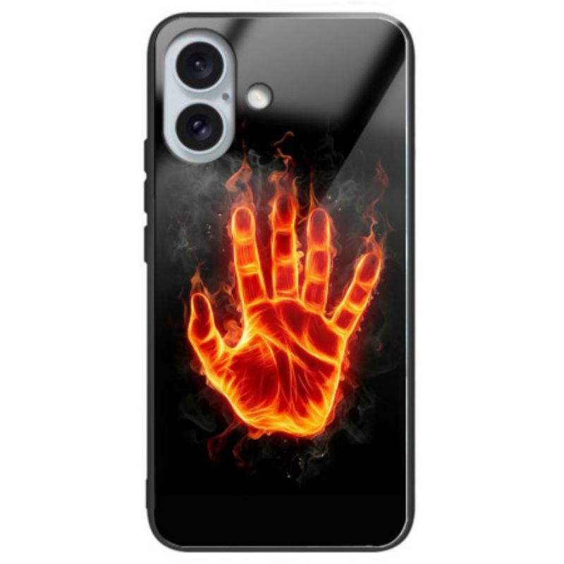 Maskica iPhone 16 Plus Kaljeno Staklo Fire Palm