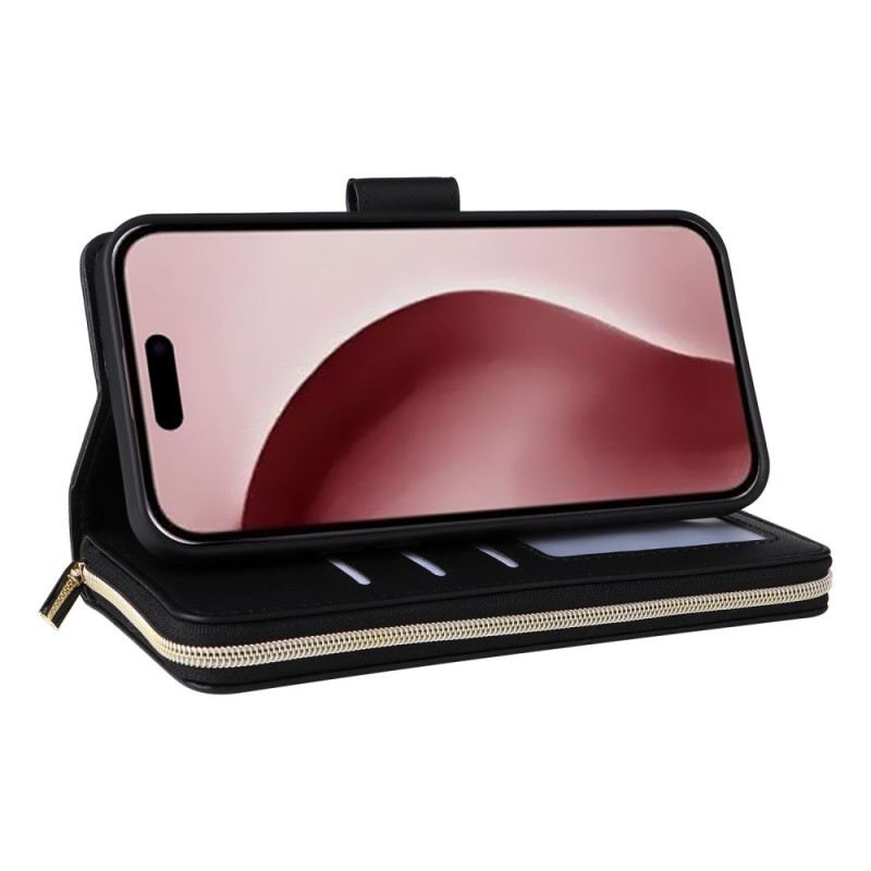 Kožna Futrola iPhone 16 Pro 9 Držača Kartica I Užeta