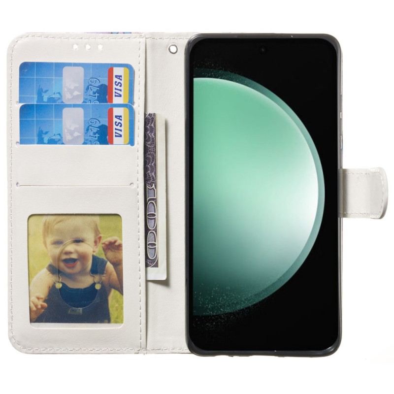 Kožna Futrola iPhone 16 Pro Otisak Mandale S Remenom