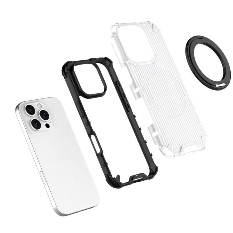 Maskica iPhone 16 Pro Magnetski Držač Prstena S Prugama
