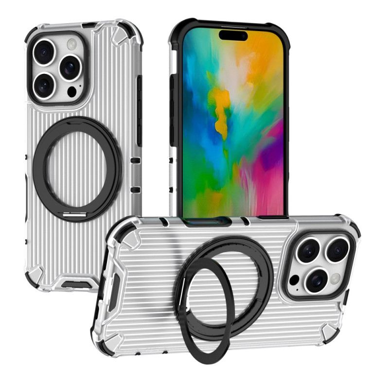 Maskica iPhone 16 Pro Magnetski Držač Prstena S Prugama