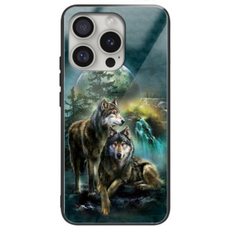 Maskica iPhone 16 Pro Vukovi Od Kaljenog Stakla