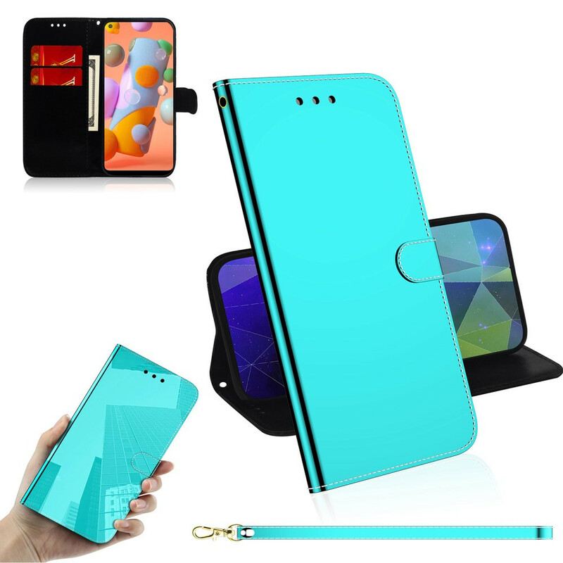 Futrola Samsung Galaxy M11 Poklopac Ogledala Od Umjetne Kože