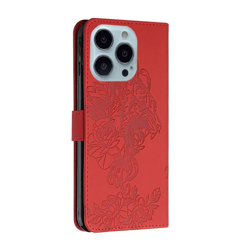 Futrola iPhone 13 Pro Barokni Tigar S Remenčićima