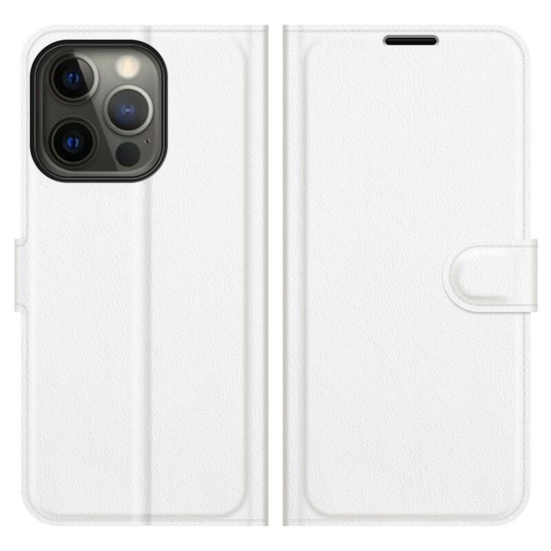 Futrola iPhone 13 Pro Klasični Litchi Kožni Efekt