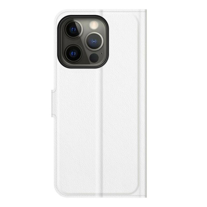 Futrola iPhone 13 Pro Klasični Litchi Kožni Efekt