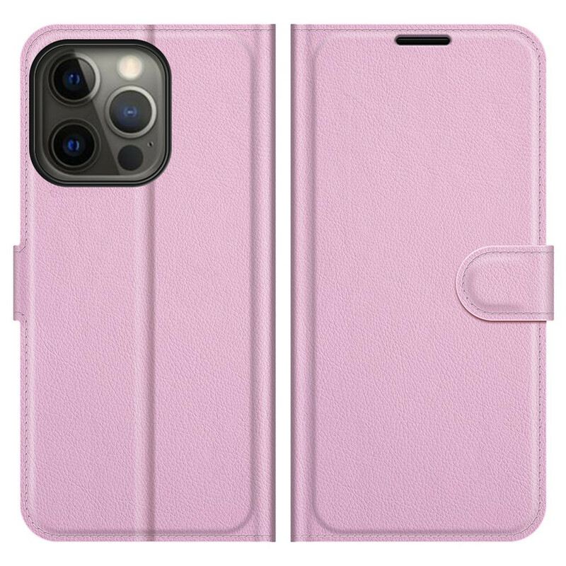 Futrola iPhone 13 Pro Klasični Litchi Kožni Efekt