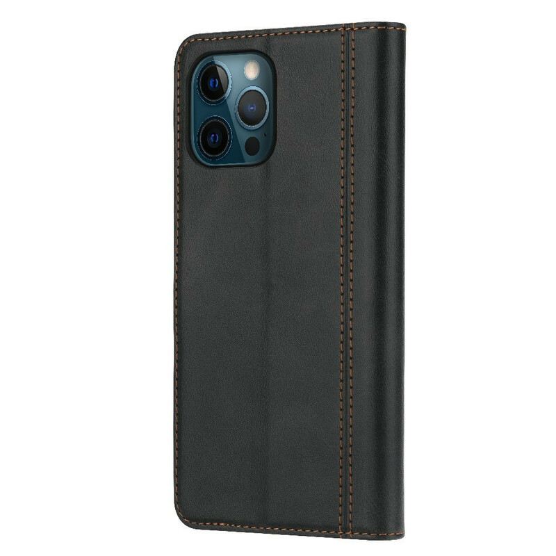Futrola iPhone 13 Pro Prednji Držač Kartice I Remen S Efektom Kože