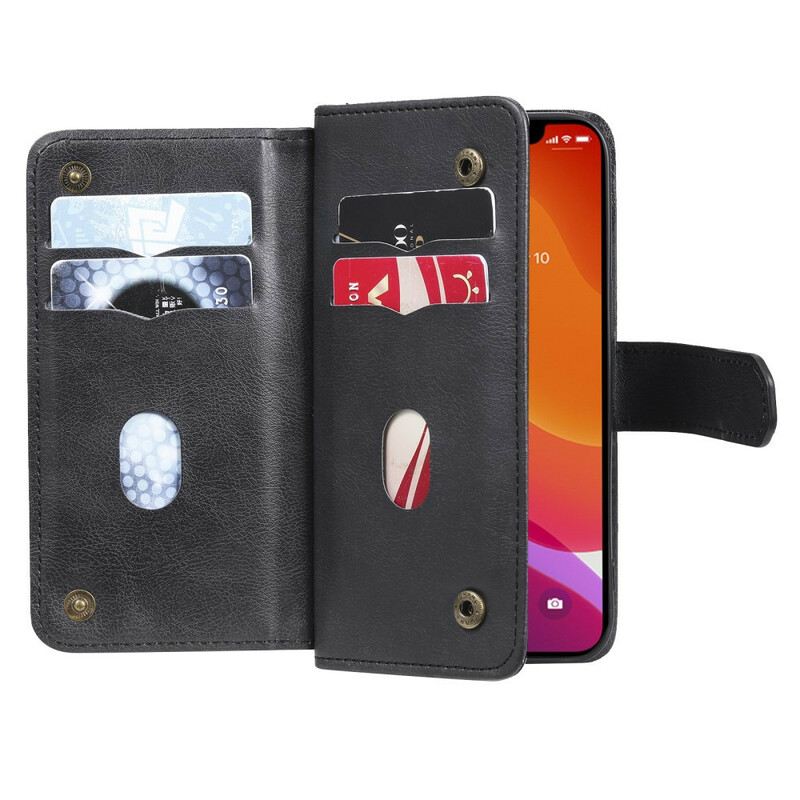 Futrola iPhone 13 Pro Višenamjenski Držač Za 10 Kartica