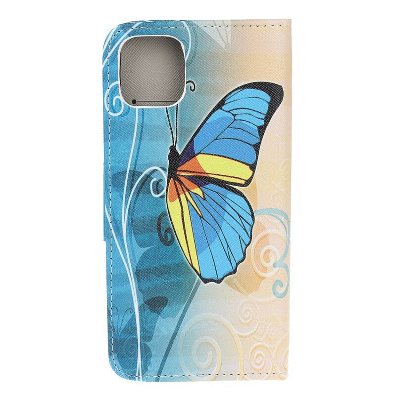 Kožna Futrola iPhone 13 Pro Leptiri