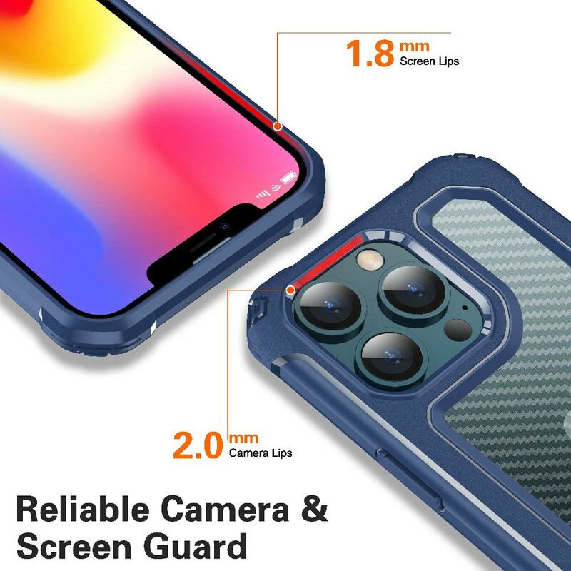 Maskica iPhone 13 Pro Bešavna Tekstura Karbonskih Vlakana