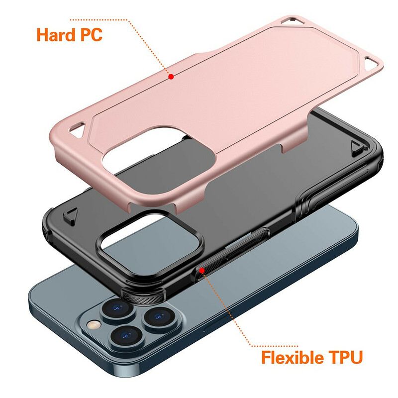 Maskica iPhone 13 Pro Efekt Metala Oklopa