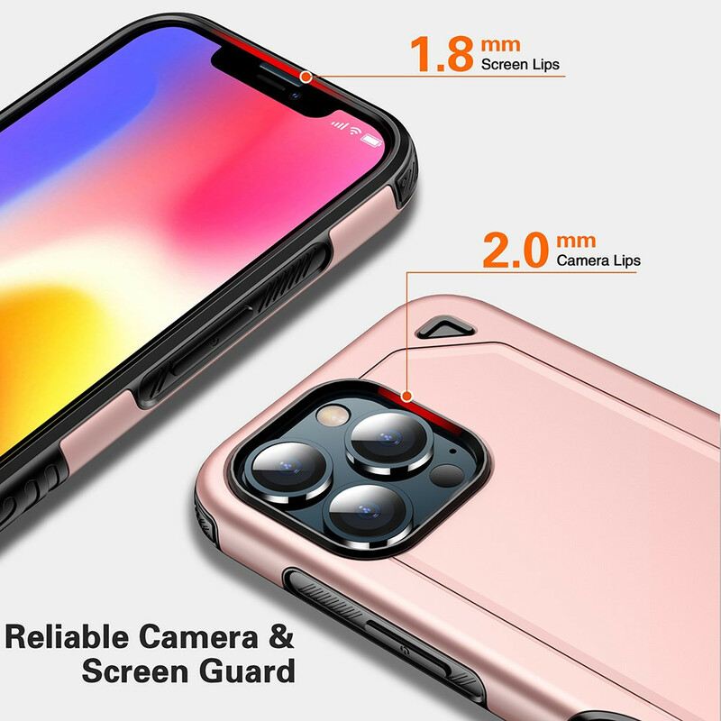 Maskica iPhone 13 Pro Efekt Metala Oklopa
