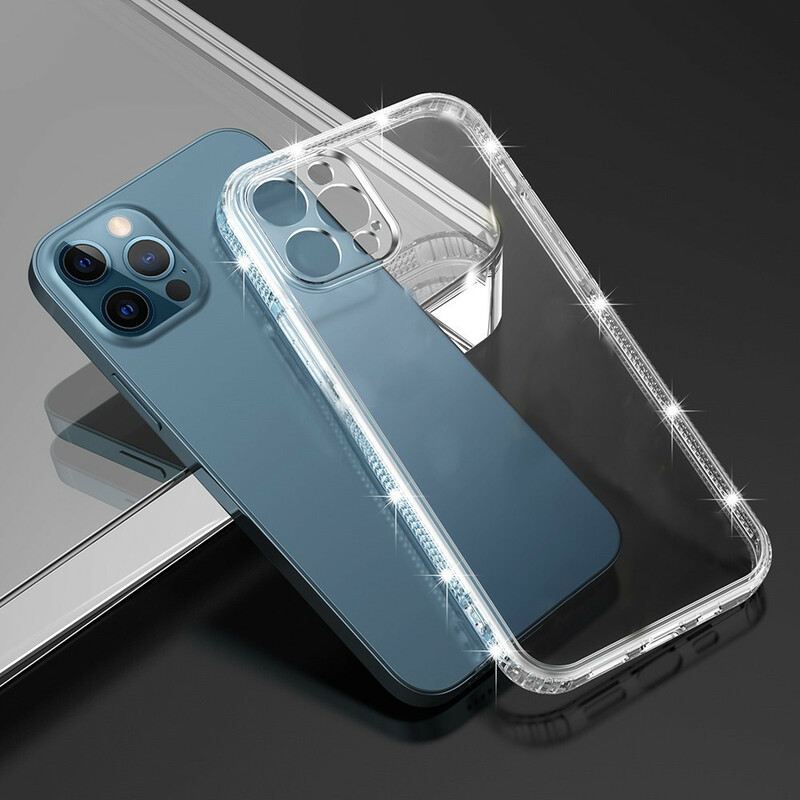 Maskica iPhone 13 Pro Prozirni Dijamantni Rubovi