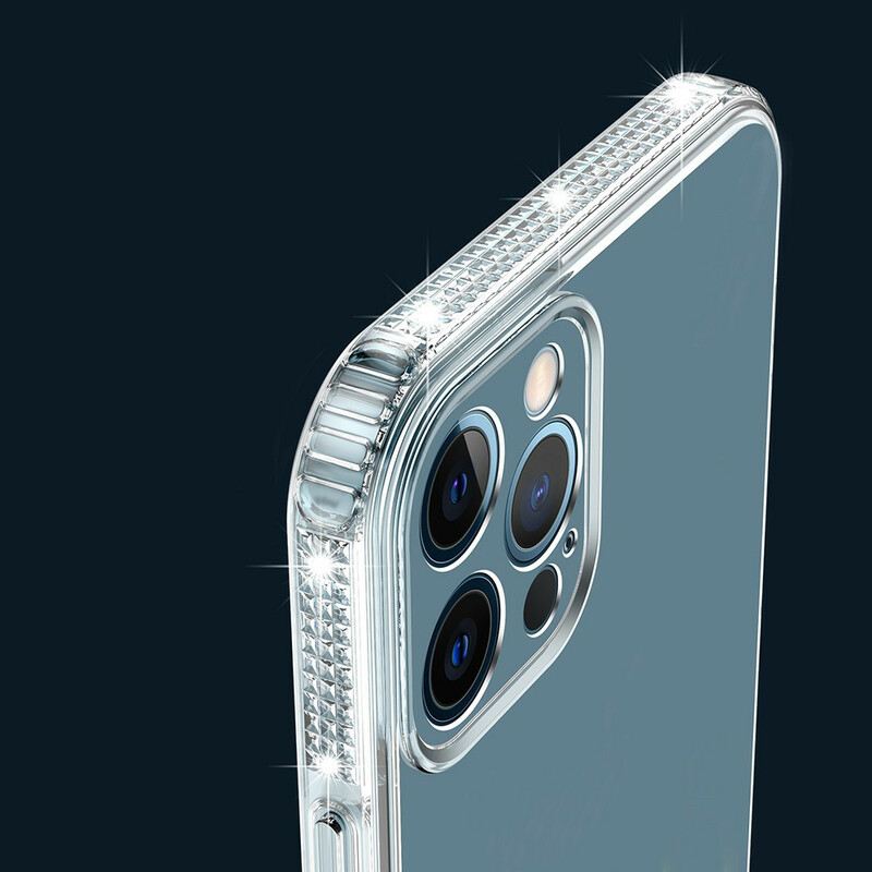 Maskica iPhone 13 Pro Prozirni Dijamantni Rubovi