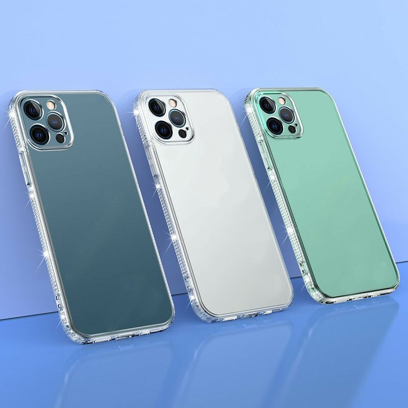 Maskica iPhone 13 Pro Prozirni Dijamantni Rubovi