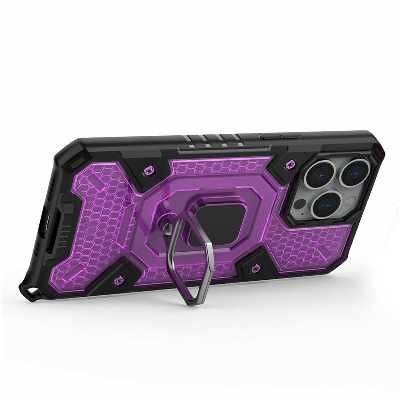 Maskica iPhone 13 Pro Saće S Prstenom