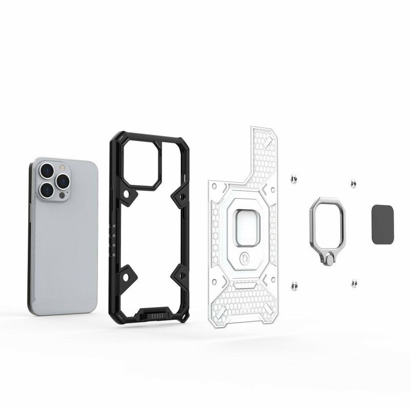 Maskica iPhone 13 Pro Saće S Prstenom