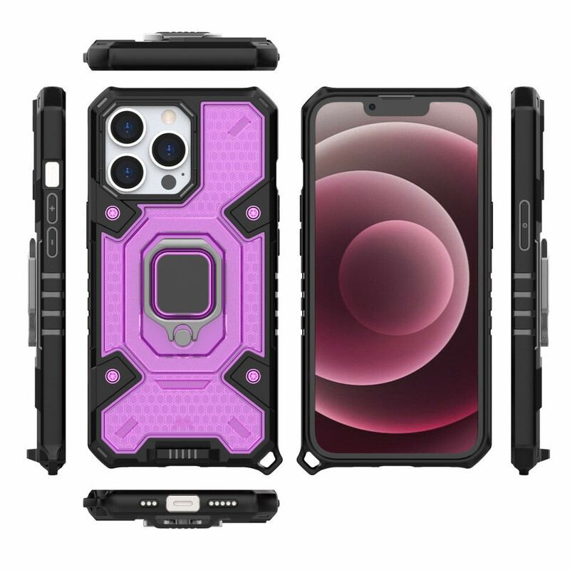 Maskica iPhone 13 Pro Saće S Prstenom