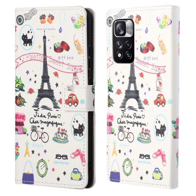 Kožna Futrola Xiaomi Redmi Note 11 Pro / 11 Pro 5G Volim Pariz