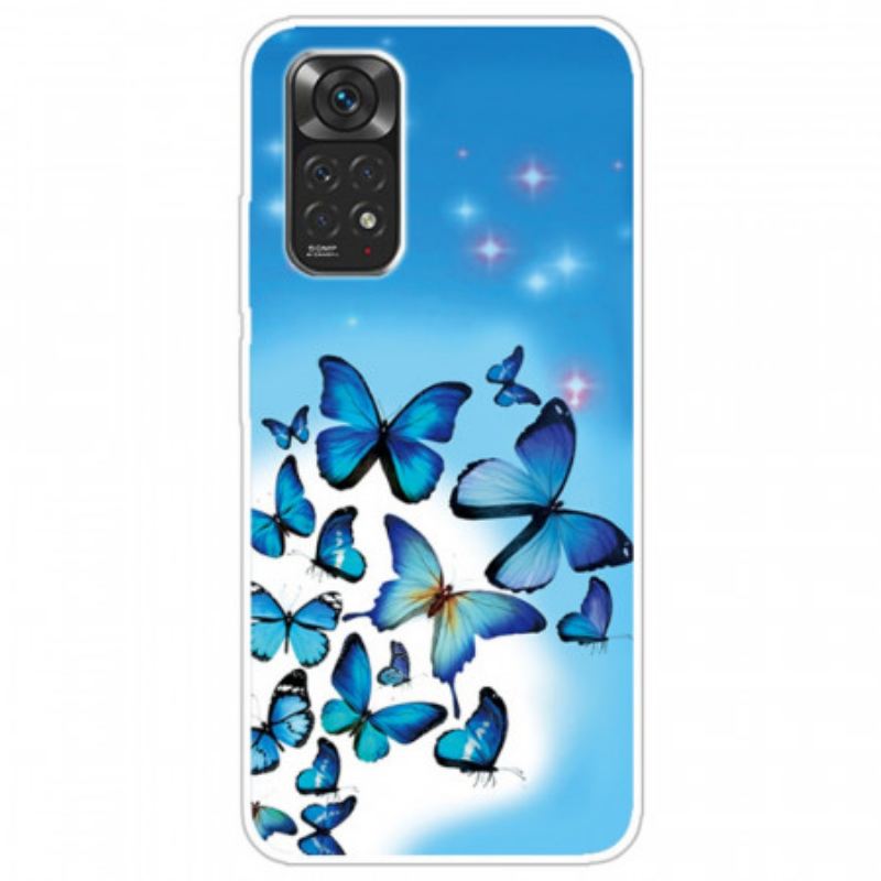Maskica Xiaomi Redmi Note 11 Pro / 11 Pro 5G Plavi Leptiri