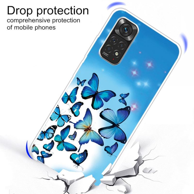 Maskica Xiaomi Redmi Note 11 Pro / 11 Pro 5G Plavi Leptiri