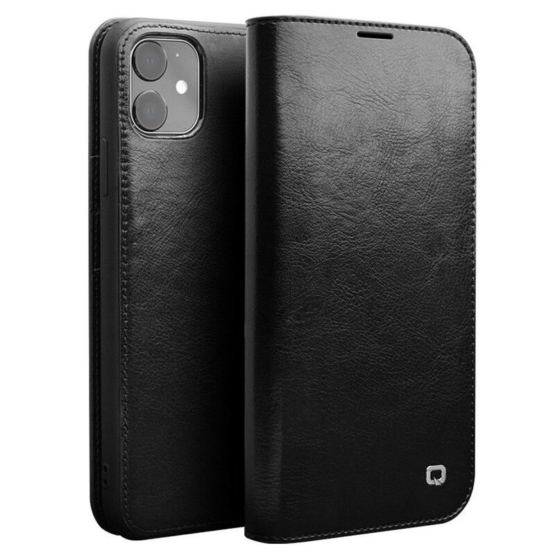 Flip Futrola iPhone 11 Kožna Futrola Prava Qialino Koža