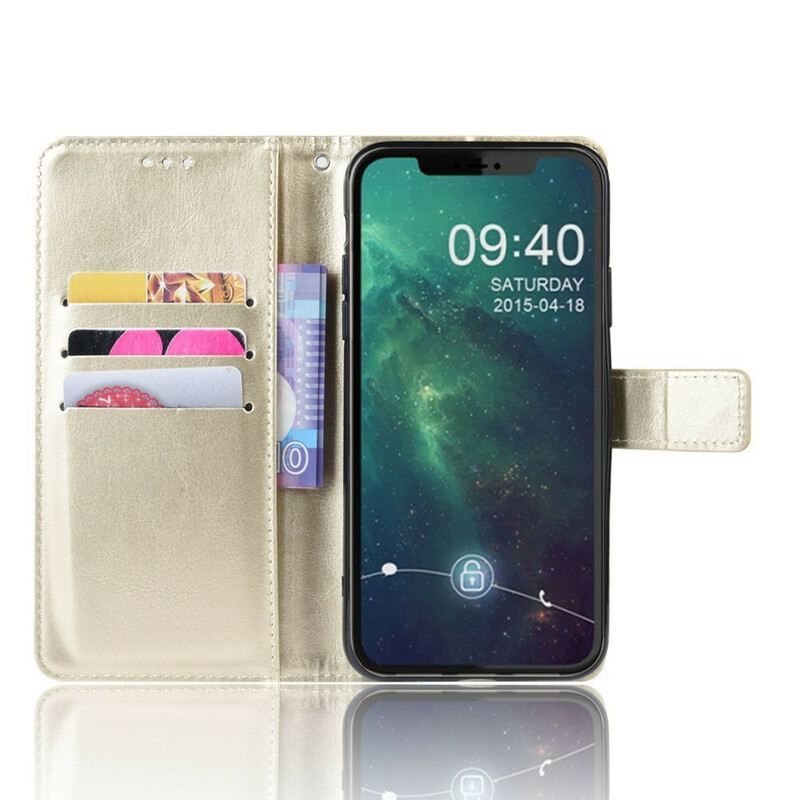 Flip Futrola iPhone 11 Remen U Boji S Efektom Kože