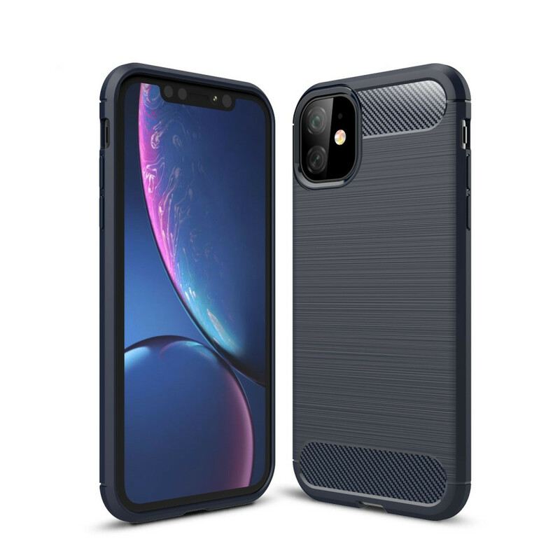 Maskica iPhone 11 Brušena Karbonska Vlakna