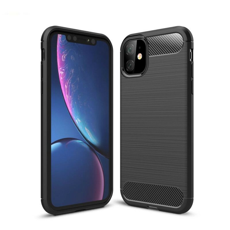 Maskica iPhone 11 Brušena Karbonska Vlakna