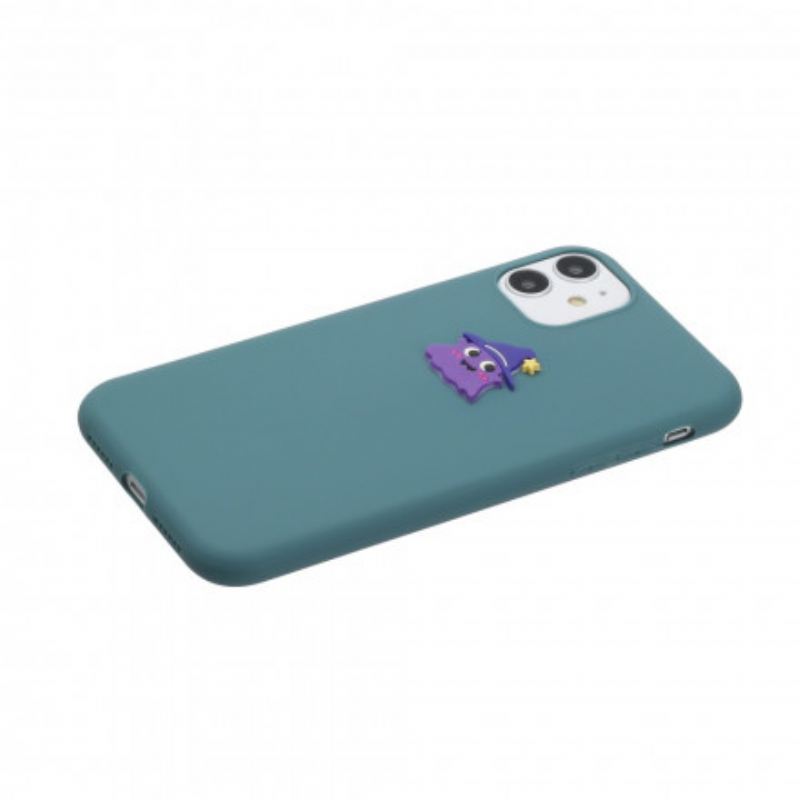Maskica iPhone 11 Silikonski Logo Zabava Sa Životinjama