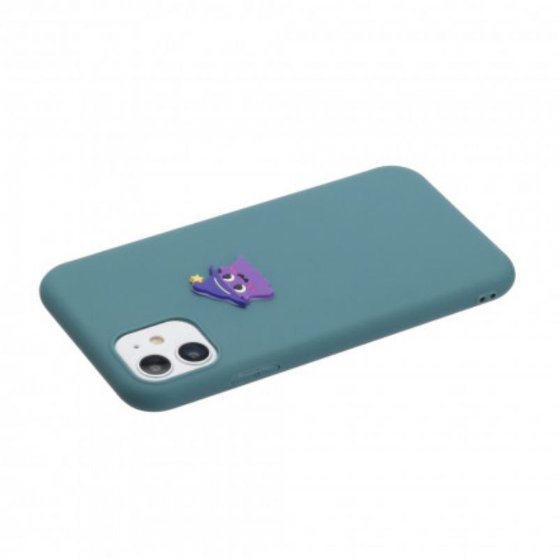 Maskica iPhone 11 Silikonski Logo Zabava Sa Životinjama