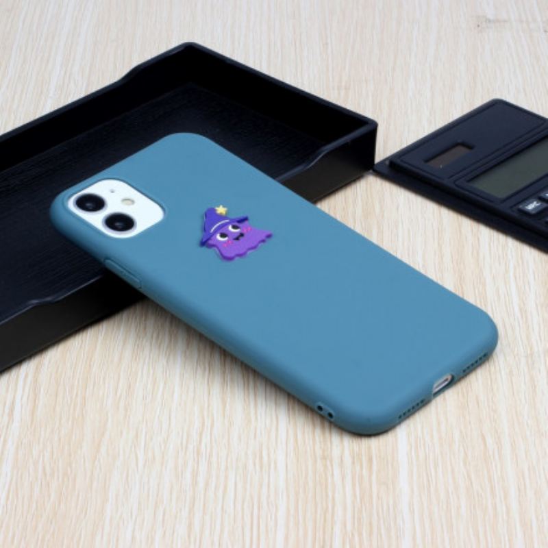 Maskica iPhone 11 Silikonski Logo Zabava Sa Životinjama