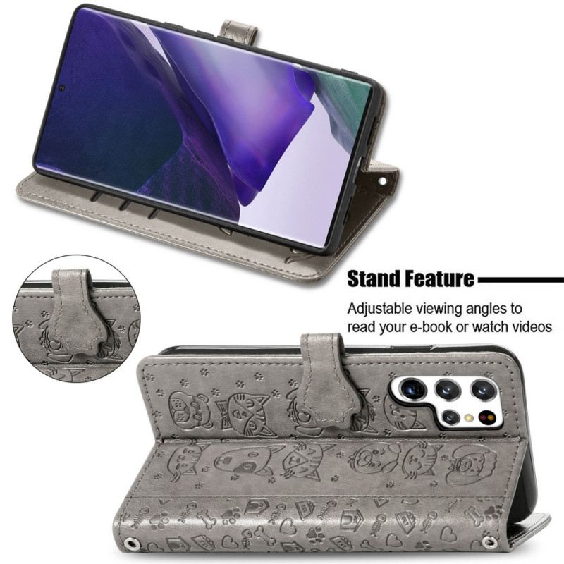 Futrola Samsung Galaxy S22 Ultra 5G Animirane Životinje