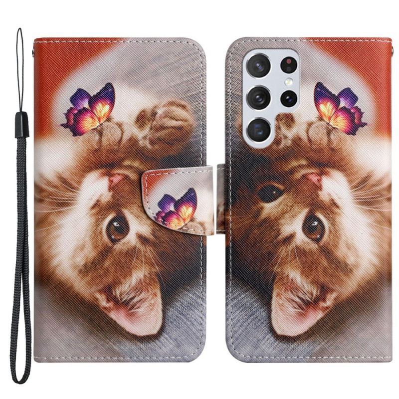 Futrola Samsung Galaxy S22 Ultra 5G Moje Mače I Leptir