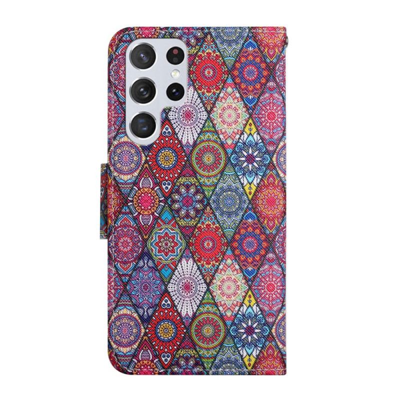 Futrola Samsung Galaxy S22 Ultra 5G Šareni Uzorak Tapiserije