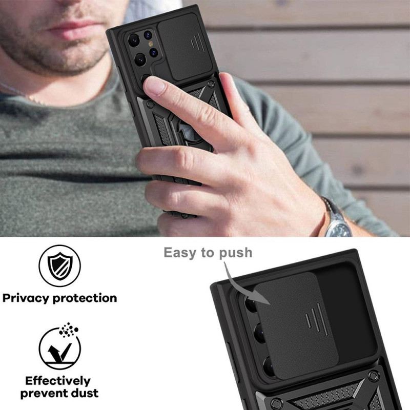 Maskica Samsung Galaxy S22 Ultra 5G Dizajnerski Držač Leća I Štitnici