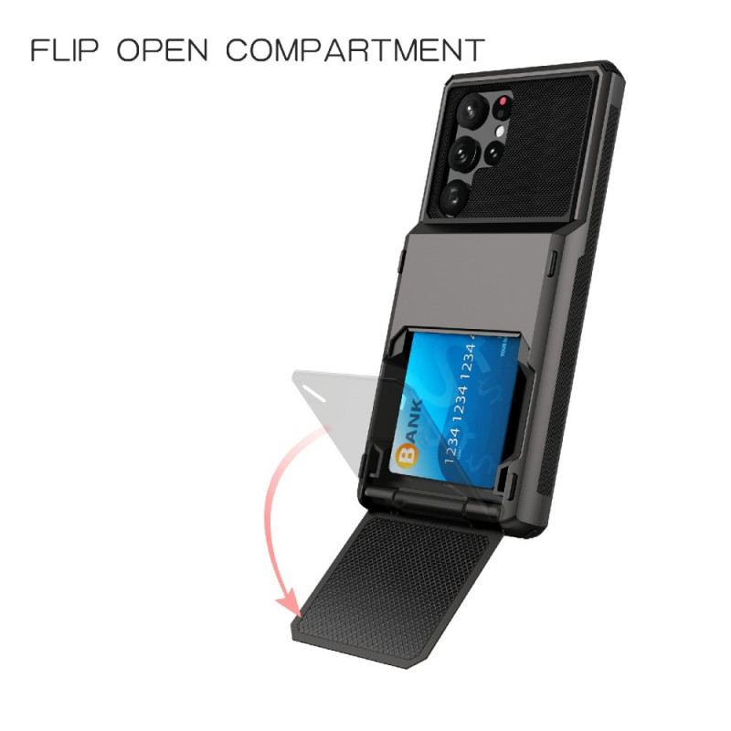 Maskica Samsung Galaxy S22 Ultra 5G Flip Style Držač Kartice