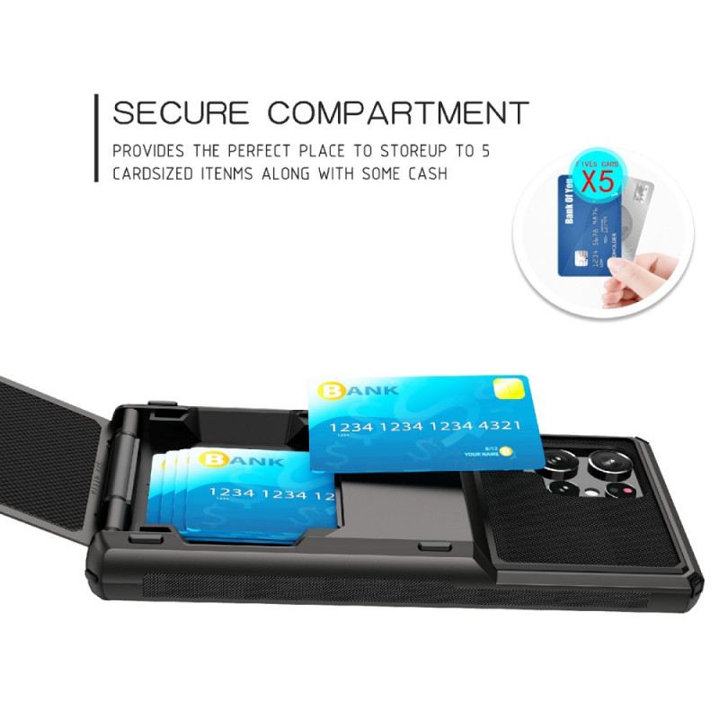 Maskica Samsung Galaxy S22 Ultra 5G Flip Style Držač Kartice