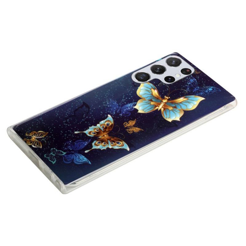 Maskica Samsung Galaxy S22 Ultra 5G Fluorescentni Leptiri
