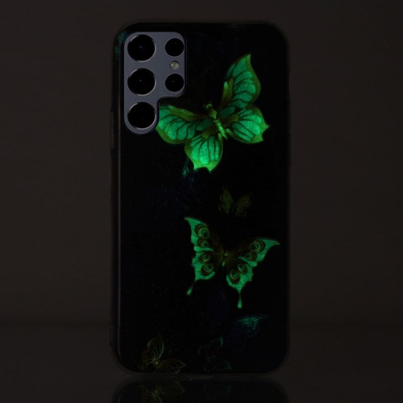 Maskica Samsung Galaxy S22 Ultra 5G Fluorescentni Leptiri