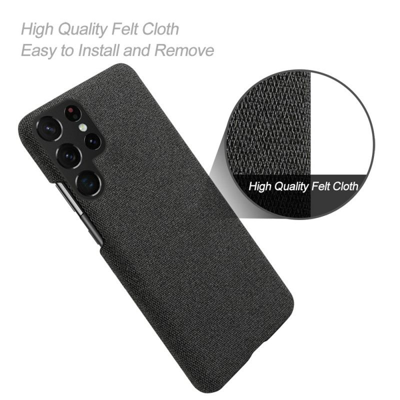 Maskica Samsung Galaxy S22 Ultra 5G Tekstura Tkanine Ksq