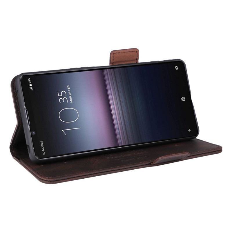 Kožna Futrola Sony Xperia 1 Vi Retro Kožni Stil