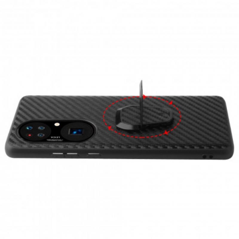 Maskica Huawei P50 Prsten-potpora U Stilu Leoparda