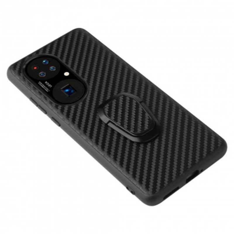 Maskica Huawei P50 Prsten-potpora U Stilu Leoparda