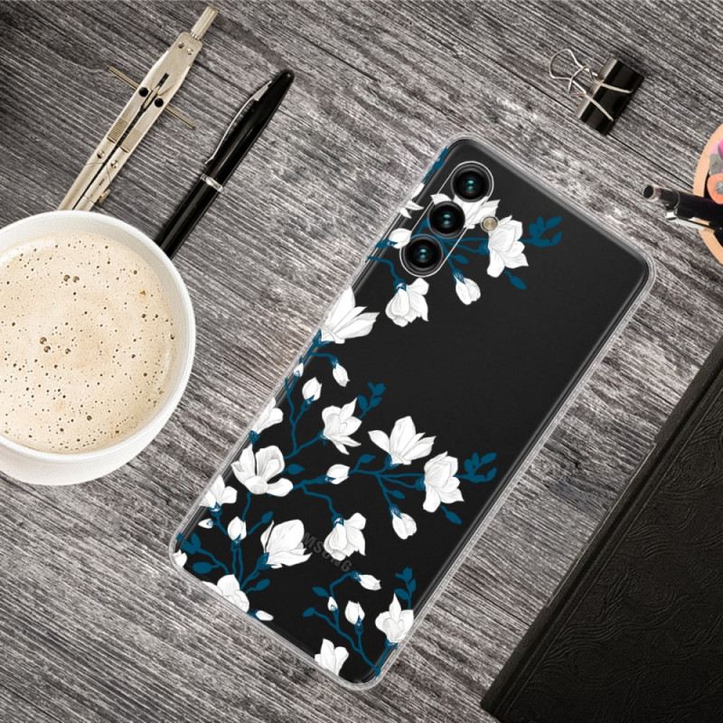 Maskica Samsung Galaxy A13 5G / A04s Bijelo Cvijeće