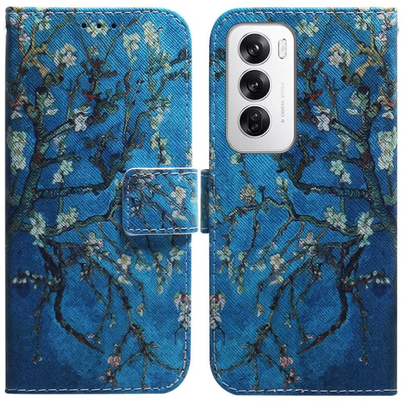 Kožna Futrola Oppo Reno 12 5g Cvjetovi Marelice